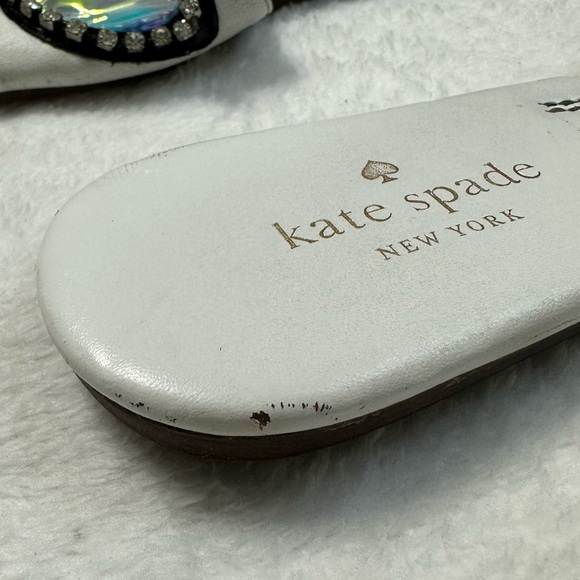 Kate Spade White Embellished Sandals - Picture 3 of 14